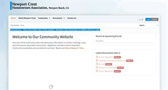Desktop Screenshot of newportcrest.org