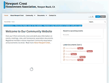 Tablet Screenshot of newportcrest.org